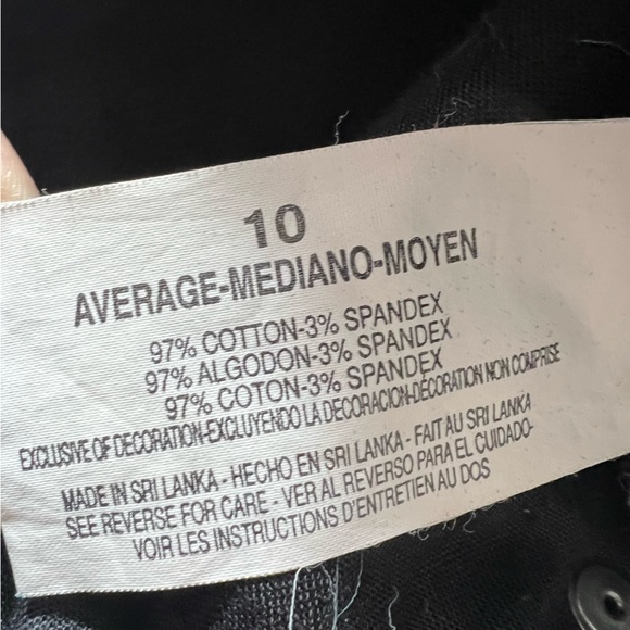 Gloria Vanderbilt Jeans - Black Straight Leg High Rise - 10 - Picture 6 of 10